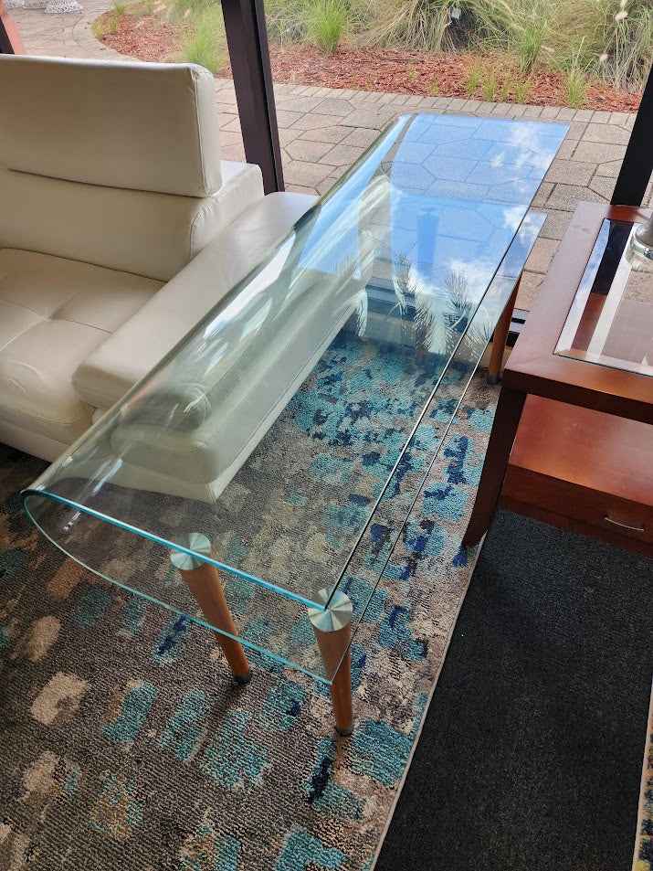 two-tier glass top Sofa Table