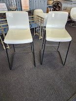 White Laquer Stools