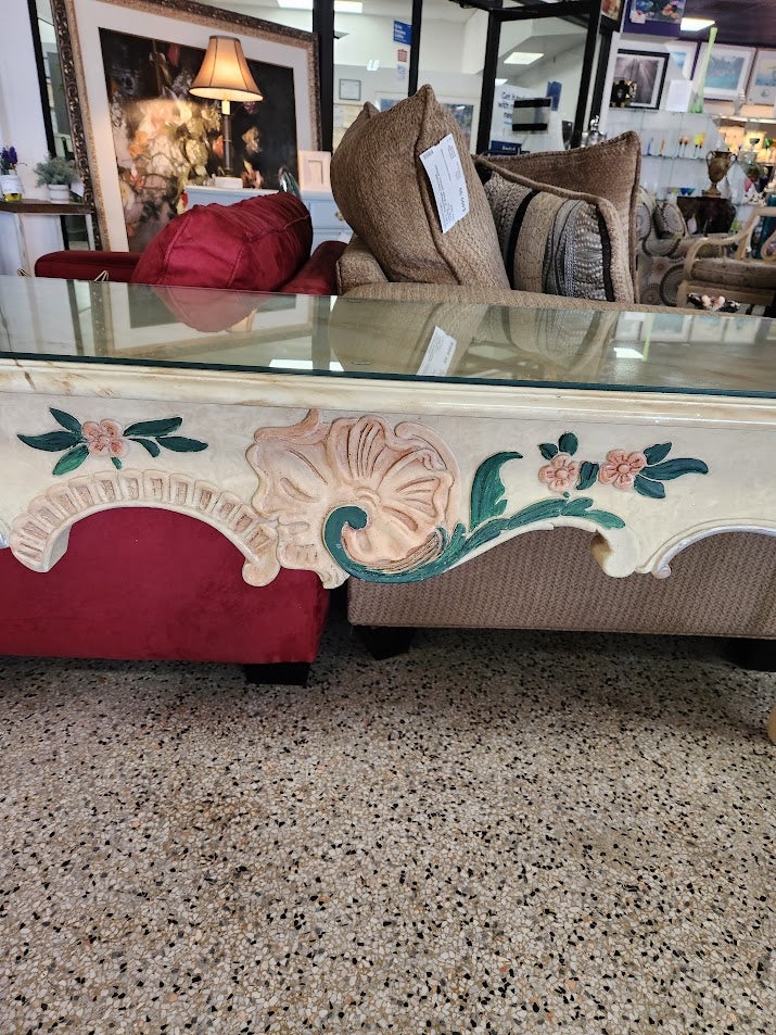 Faux Marble Console table