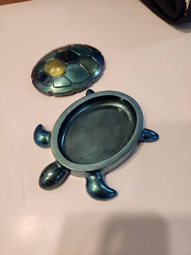 Green Turtle Trinket Box Home Item