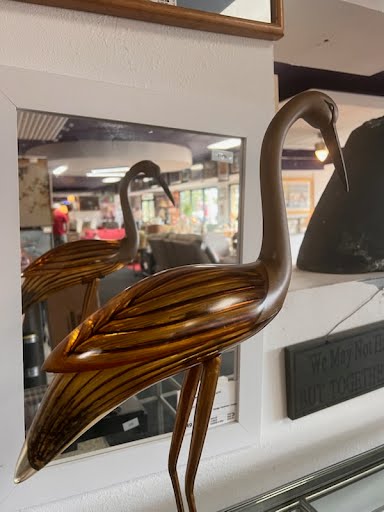 Austin Prod Kinder Line Brass Lucite Egret