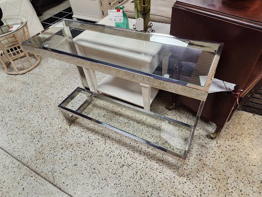 Sofa Table Chrome Glass