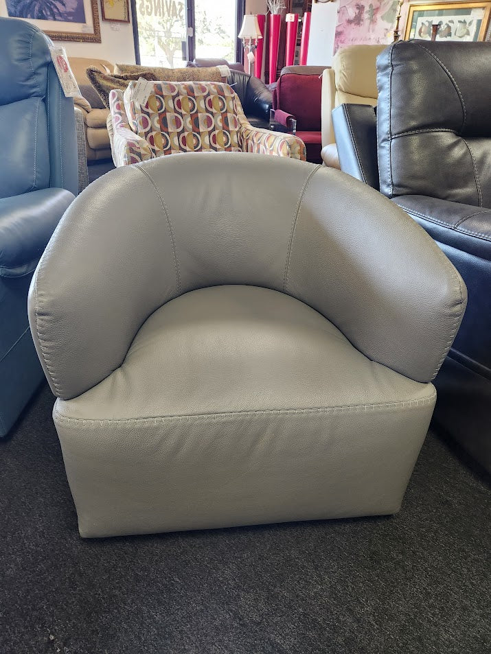 Grey Leather Chair
