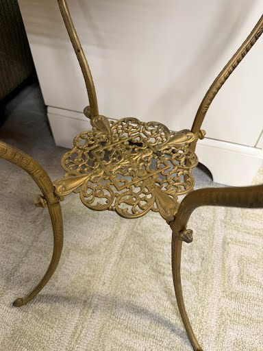 Spanish Tile Brass Pedestal