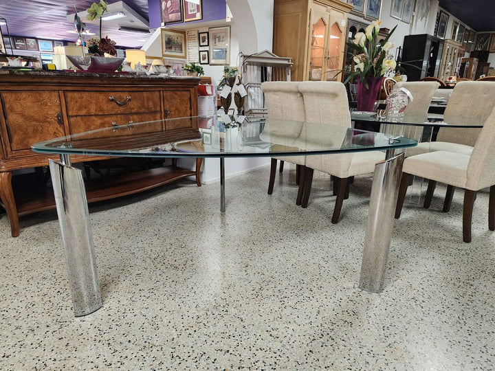 Glass Top Dining Table