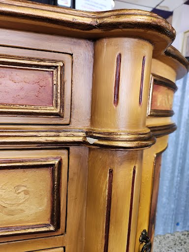 Half Moon Hand Painted Credenza