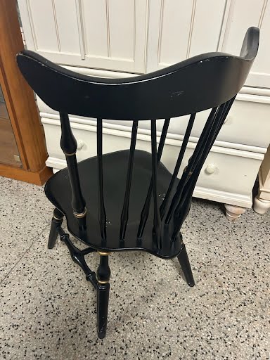 Antique Hancock Black Chair