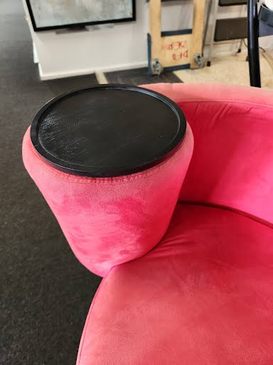 Curved Upholstery Chair