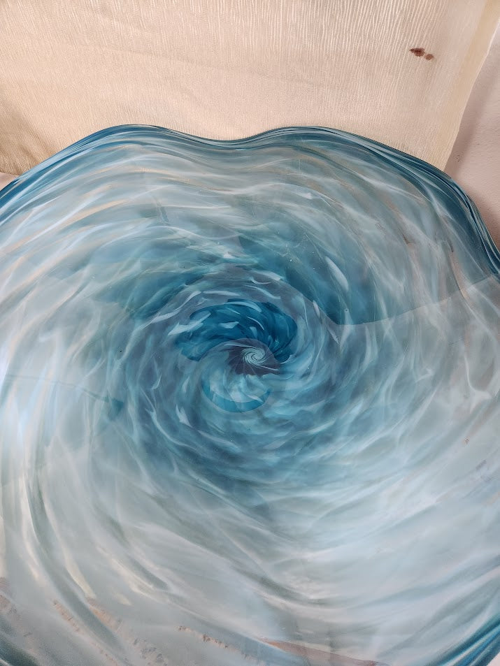 Large Light Blue Bowl Centerpiece