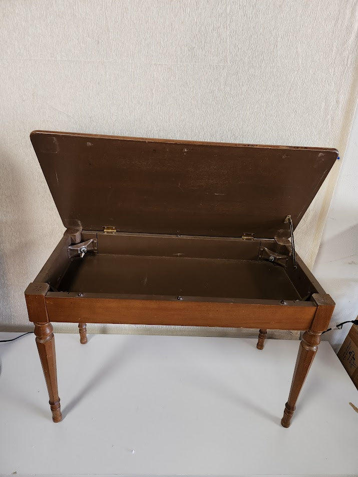 Vintage Wood Piano Bench