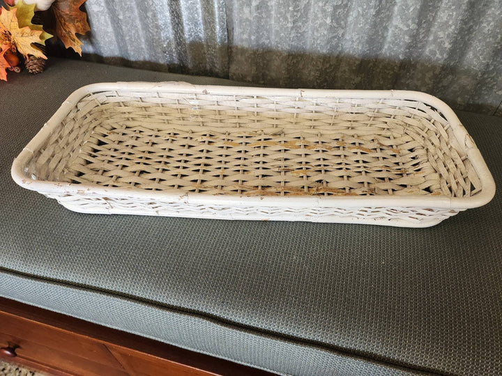 White Wicker Basket