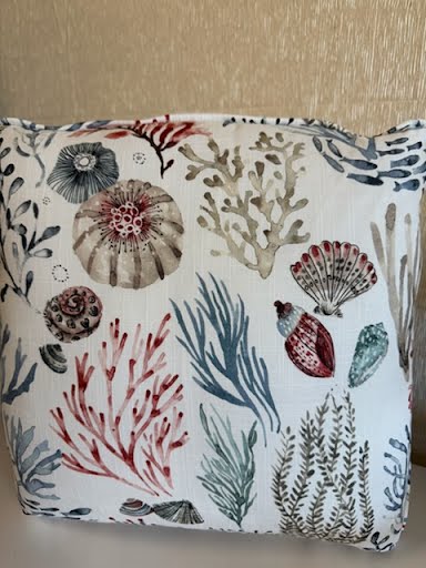 SET OF 2 | 20x20" Nat Coral Pillow