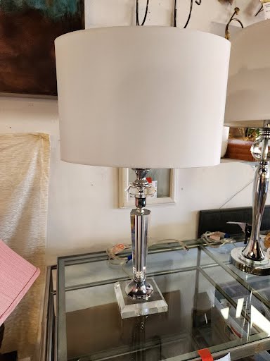 Table Lamp Crystal 26" Height