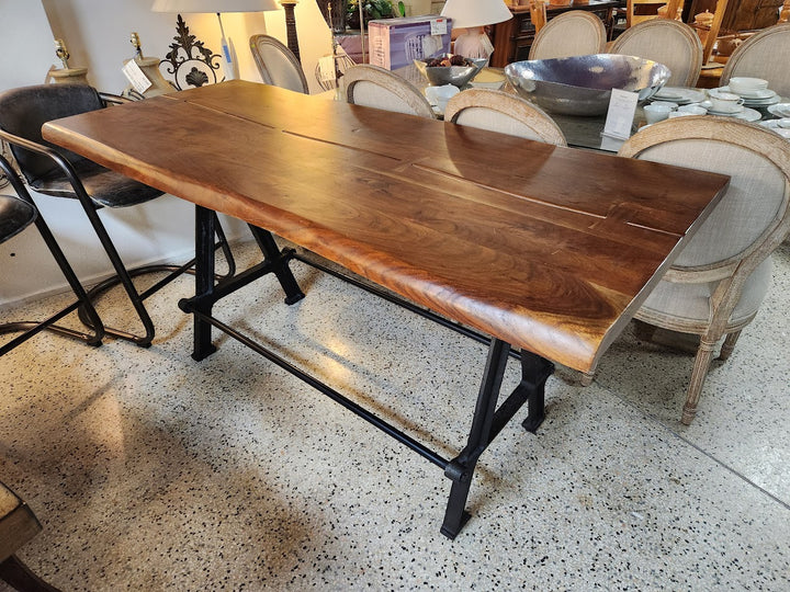 Acacia Wood Top Counter Table