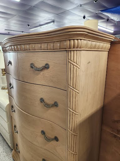 44" Broyhill Light Wood High Chest