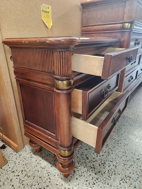Mahogany Dresser + 2 Nightstands