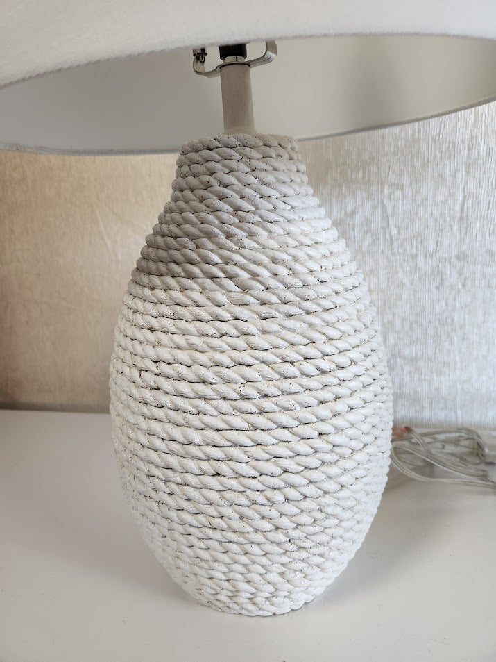 SET OF 2 | White coastal-style Table Lamps