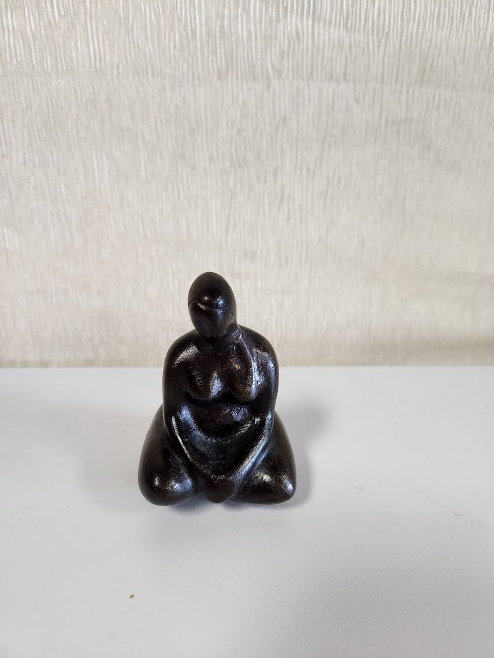 4"H Carved Female Figurine Home Item