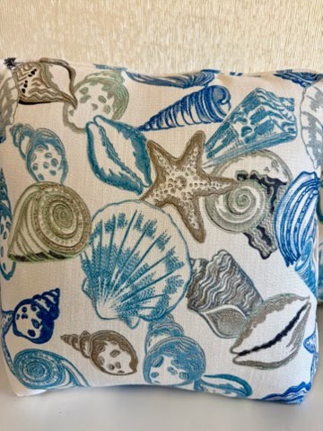 SET OF 2 | 20x20" Ocean Blue Pillow