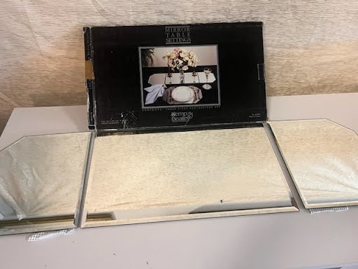 Mirror Table Settings, Three pieces centerpiece Kemp&Beatley