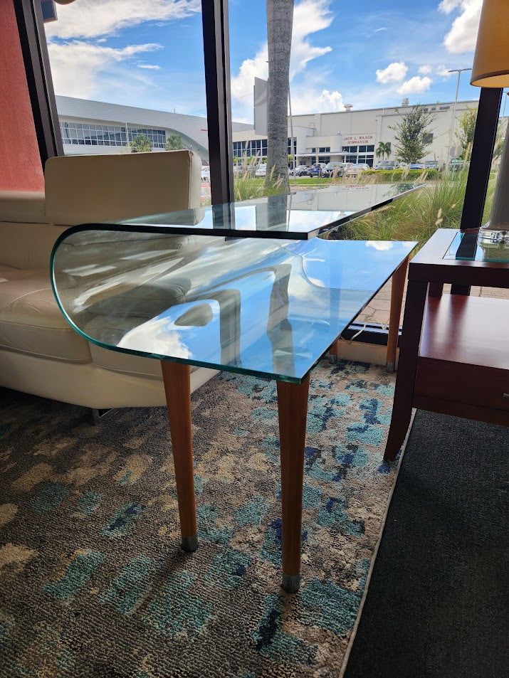 two-tier glass top Sofa Table