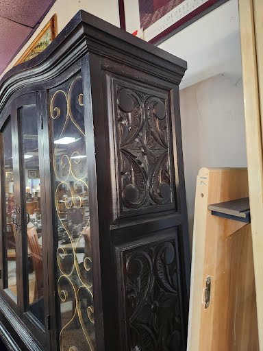 Dark Wood China Cabinet