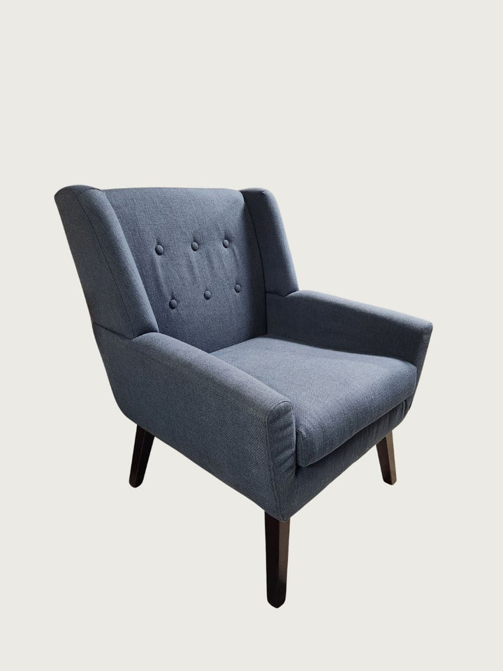 Navy Button Chair