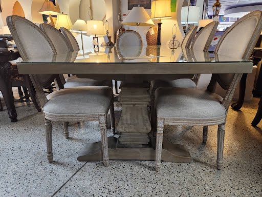 RESTORATION HARDWARE "Salvaged Wood" Collection Dining Set - 84x42"