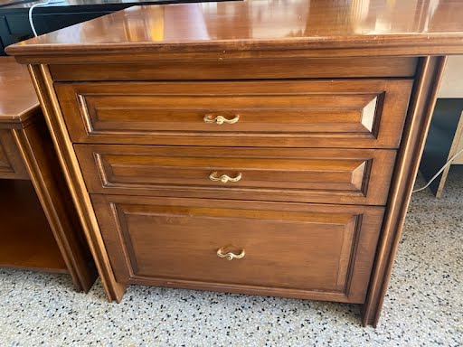 Solid Wood 3-Drawer Desk