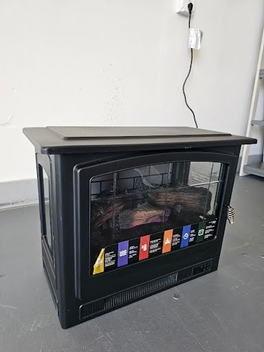 Black electric  Fireplace