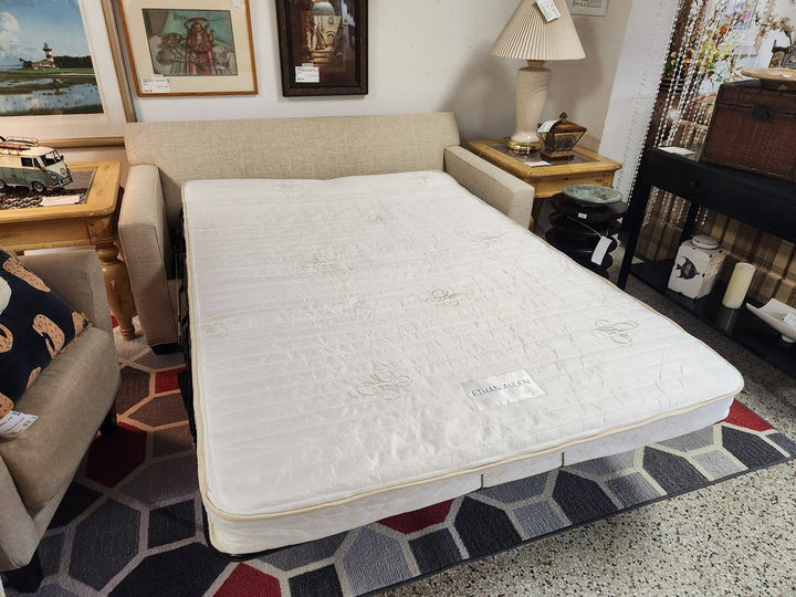Beige Ethan Allen Sleeper
