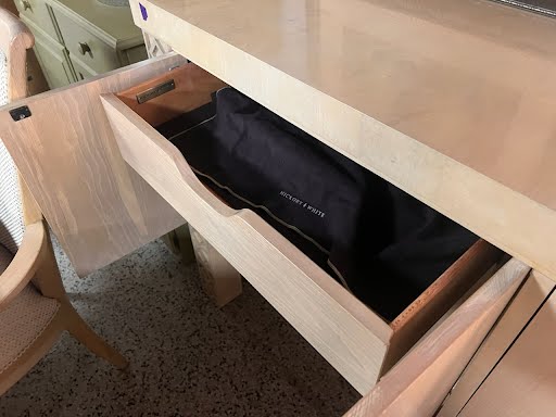 66W" Buffet Table - White Hickory