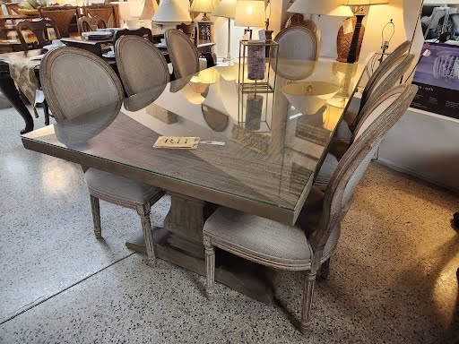 RESTORATION HARDWARE "Salvaged Wood" Collection Dining Set - 84x42"