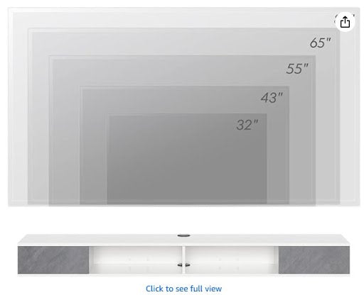 Entertainment Center Floating Shelf