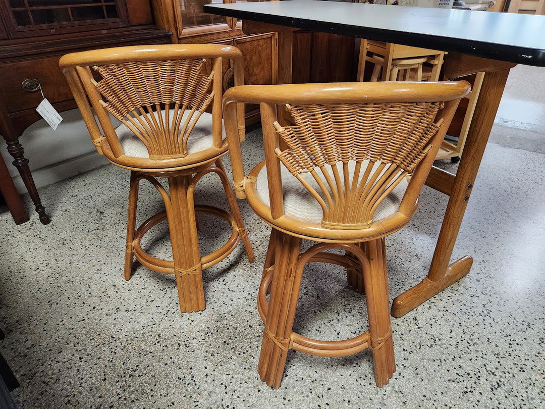 Bamboo Bar Height Bar Stools