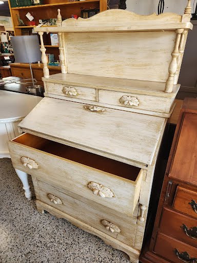 Vintage Wood Secretary Desk