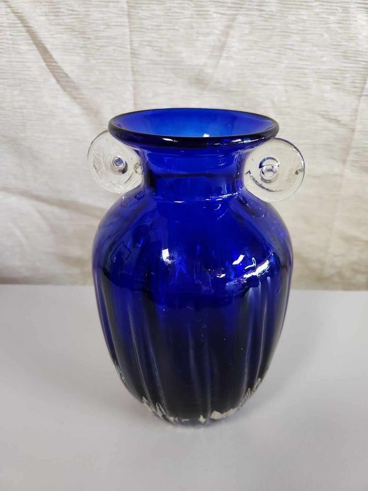 9" Tall Cobalt Vase