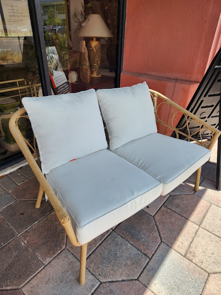 Wicker Outdoor Love Seat