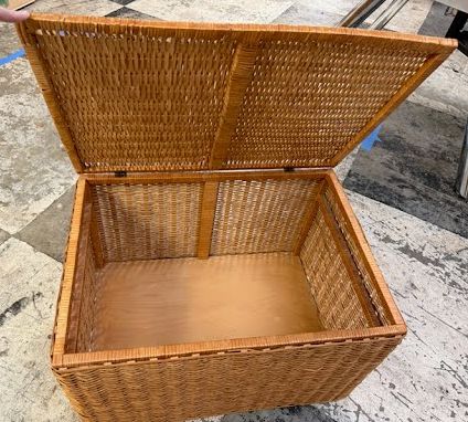 Wicker Storage Trunk