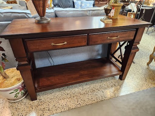 Buffet Dark Wood 2 Drawers