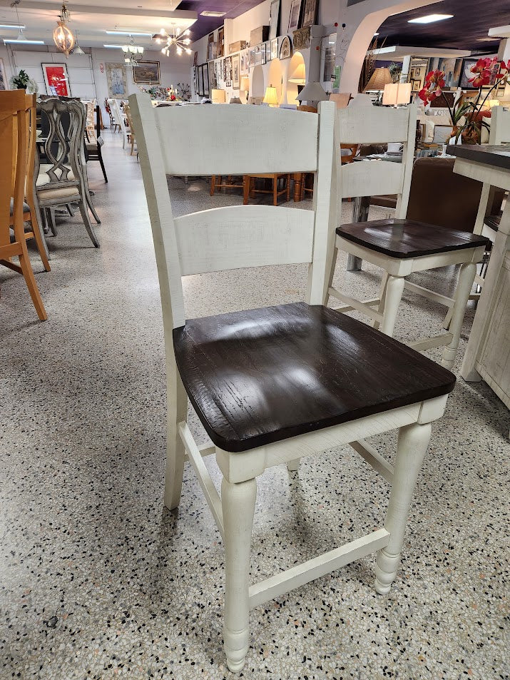 counter height set w.6 chairs. Farm style Dining Set
