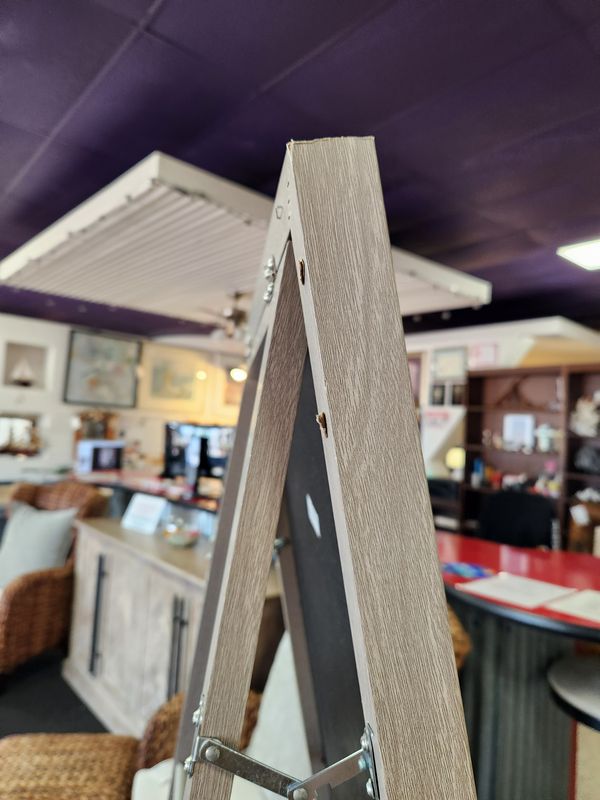 Grey Wash Floor Mirror