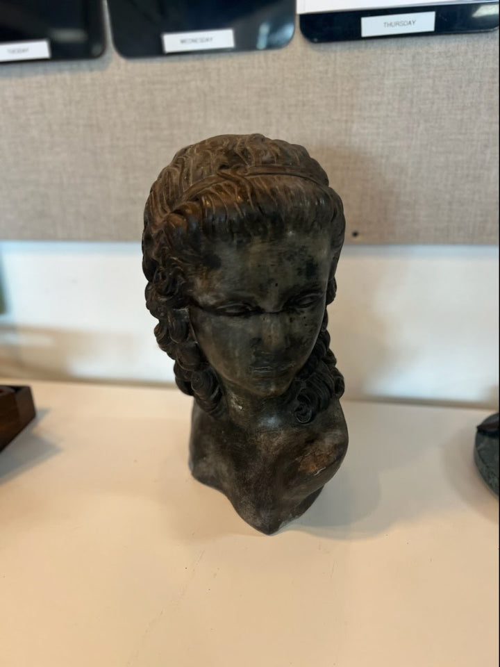 Solid Female Bust Head Statue