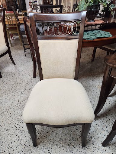 72x44" Dining Table Set - Dark Wood Finish