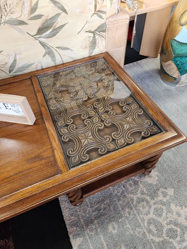 72x30" Glass Insert Coffee Table