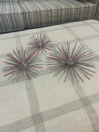 SET OF 3- Spike Wall Art