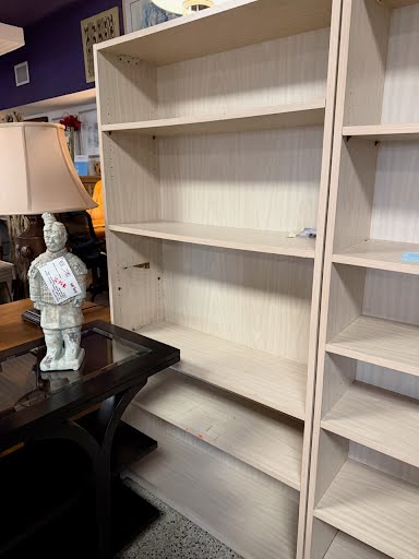 Grey Wash 5 Shelf Bookcase