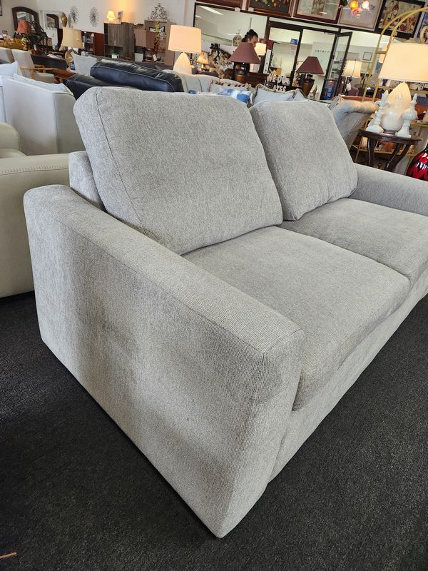 Grey Track Arm Sleeper Sofa