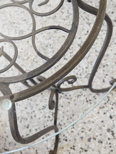 Glass Top Plant Stand