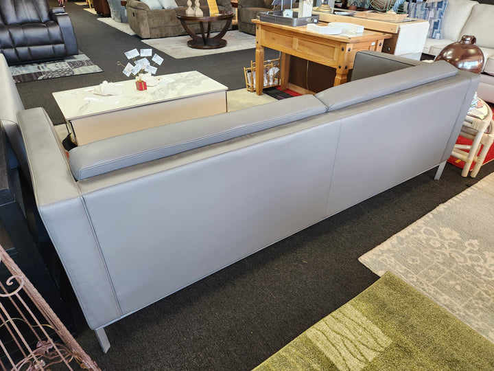 Grey  Leather Sofa